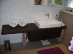 Waschtisch aus Wenge ge�lt